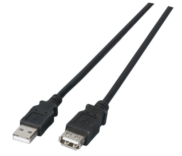 EFB Elektronik K5205.1, 1 m, USB A, USB A, USB 2.0, 0,48 Gbit/s, Svart