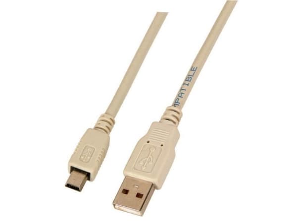 EFB Elektronik K5250.0,5V2, 0,5 m, USB A, Mini-USB B, USB 2.0, 0,48 Gbit/s, Grå