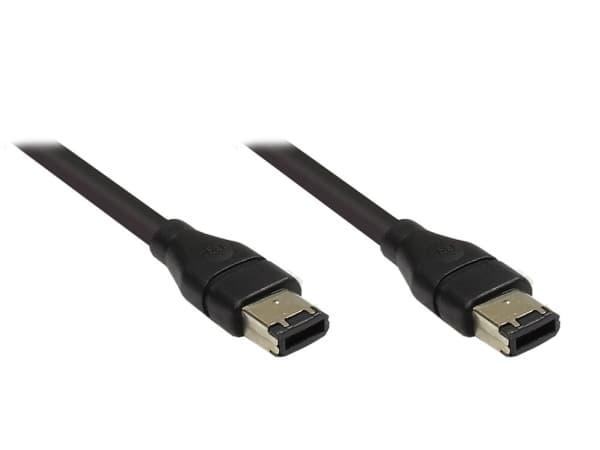 EXSYS EX-K6808, FireWire 400 (IEEE 1394/IEEE 1394a), 6-p, 6-p, Sort, 400 Mbit/s, 8 m