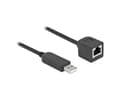 Miniatyrbild 5 av 5: Delock - Seriell adapter - USB (hane) till RJ-45 (hona) - 25 cm - USB / USB 2.0 / EIA-232 - svart