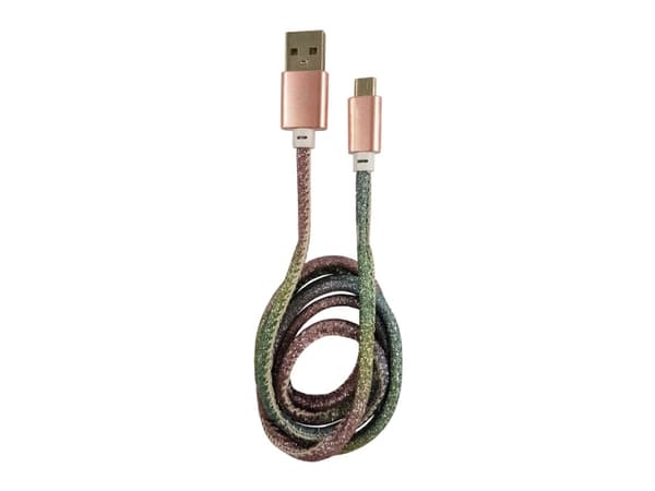 LC-Power LC-C-USB-MICRO-1M-4, 1 m, USB A, Micro-USB B, Monivärinen