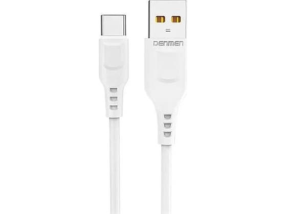 Denmen USB-A to USB-C USB cable 1 m White (29346)