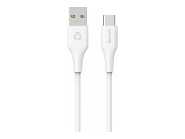 eSTUFF INFINITE Super Soft, 2 m, USB C, USB A, USB 2.0, 480 Mbit/s, Valkoinen
