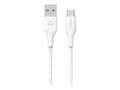Pikkukuva 1 / 4: eSTUFF INFINITE Super Soft, 2 m, USB C, USB A, USB 2.0, 480 Mbit/s, Valkoinen