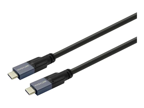Vivolink PROUSBCMM7.5, 7,5 m, USB C, USB C, USB 3.2 Gen 2 (3.1 Gen 2), 20000 Mbit/s, musta