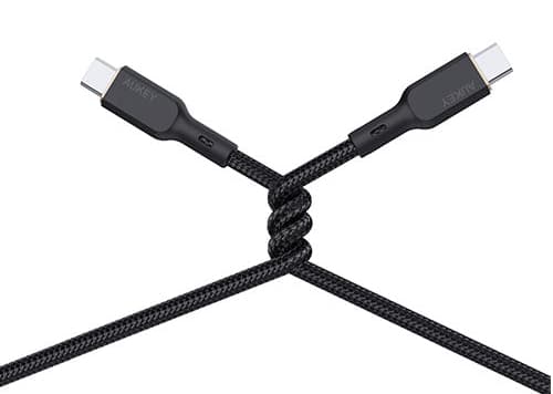 Aukey USB-C - USB-C USB-kabel 1,8 m Svart (CB-KCC102 BK)