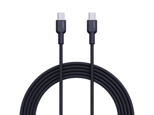 AUKEY CB-NCC1 USB-C Type-C Power Delivery PD 60W 3A 1m Nylon Sort