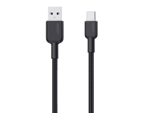 AUKEY CB-NAC2, 1,8 m, USB A, USB C, 0,48 Gbit/s, Svart