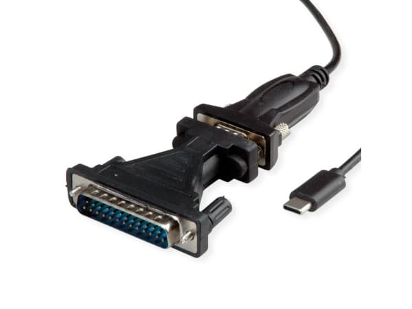 VALUE 12.99.1162, USB C, DB9 / DB25, 1,8 m, Sortera