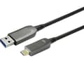 Miniatyrbild 3 av 3: VivoLink - USB-kabel - USB typ A (hane) till 24 pin USB-C (hane) - USB 3.2 Gen 1 - 0.9 A - 15 m - svart