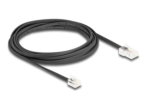 Delock - Telefonkabel - RJ-45 (hane) till RJ-11 (hane) - 3 m - svart
