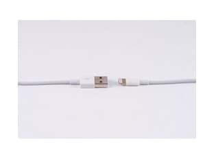 shiverpeaks ®-BASIC-S--USB-laddningskabel, USB A hane till 8-stifts hane, 2.0, ABS, vit, 0,2m (BS14-12045)