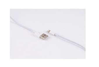 shiverpeaks ®-BASIC-S--USB-laddningskabel, USB A hane till 8-stifts hane, 2.0, ABS, vit, 0,2m (BS14-12045)