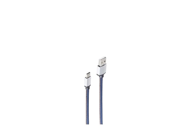 shiverpeaks BS14-50030, 2 m, USB A, USB C, USB 2.0, 0,48 Gbit/s, Blå