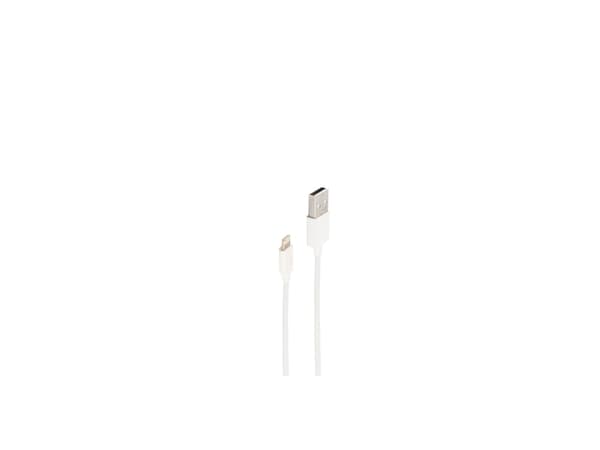 shiverpeaks BS14-12043, 2 m, Lightning, USB A, Hankjønn, Hankjønn, Hvit