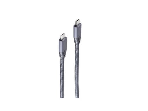 shiverpeaks BS13-47020, 1 m, USB C, USB C, USB 3.2 Gen 2 (3.1 Gen 2), Grå