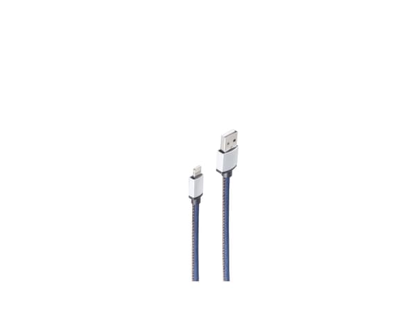 shiverpeaks BS14-50025, 1 m, Lightning, USB A, Hankoppling, Hankoppling, Blå