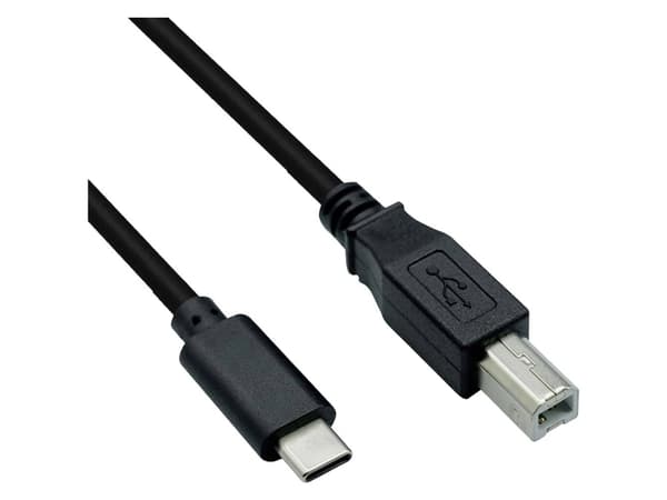 ROLINE 11028336, 1,8 m, USB C, USB B, USB 2.0, 0,48 Gbit/s, Svart