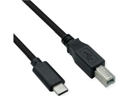 ROLINE 11028336, 1,8 m, USB C, USB B, USB 2.0, 0,48 Gbit/s, Svart