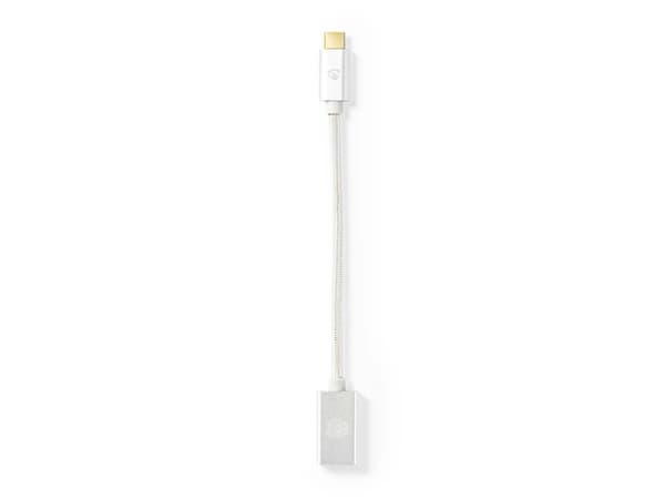 Nedis CCTB61710AL015, 0,15 m, USB C, USB A, USB 3.2 Gen 1 (3.1 Gen 1), 5 Gbit/s, Gjuten aluminium