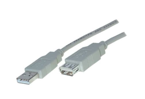 shiverpeaks USB A/USB A M/F 0.3m, 0,3 m, USB A, USB A, USB 2.0, Hankjønn/hunkjønn, Grå