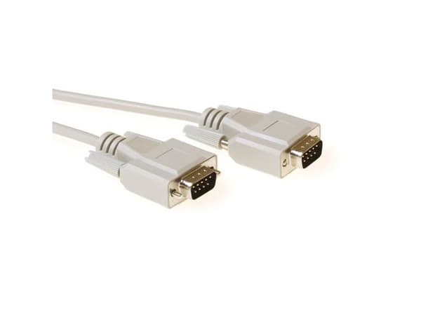 ACT 5 metre Serial 1:1 connection cable 9 pin D-sub male - 9 pin D-sub male. Length: 5 m Conn cable 9m/m mold 5.00m (AK2187)