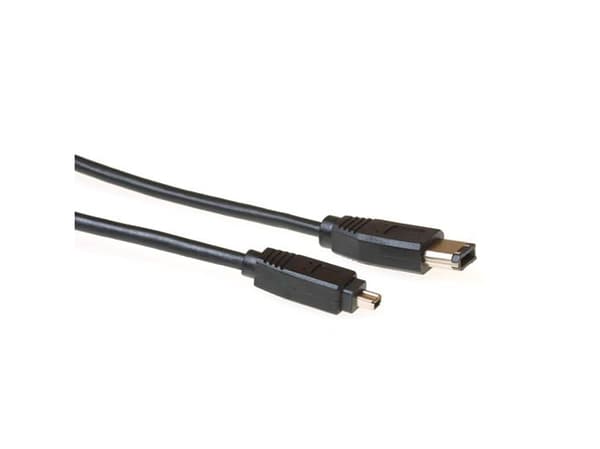 ACT Firewire IEEE1394 connection cable 6-pin male - 4-pin male 4,50 m FIREWIRE IEEE1394 6M-4M 4.50M (FW1450)