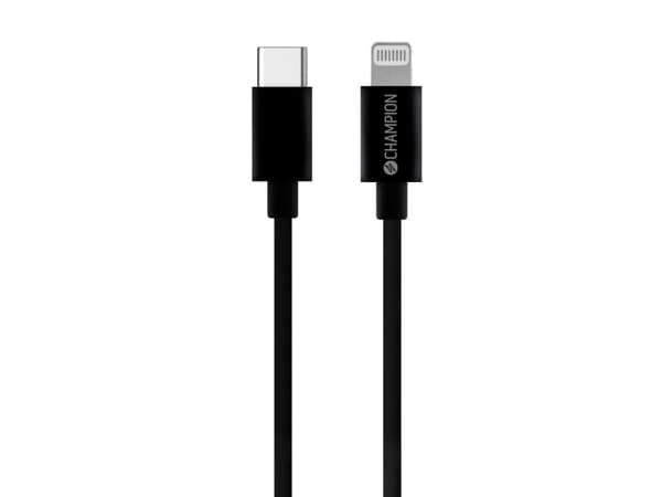 USB-C till Lightning Kabel 2m Svart
