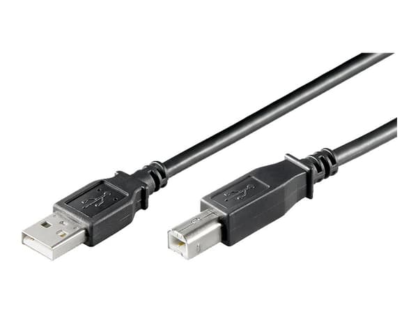 goobay - USB-kabel - USB (hann) til USB-type B (hann) - USB 2.0 - 1.8 m - svart