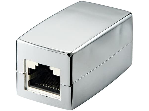 goobay - Overgangskopling - RJ-45 (hunn) til RJ-45 (hunn) - skjermet - CAT 5e