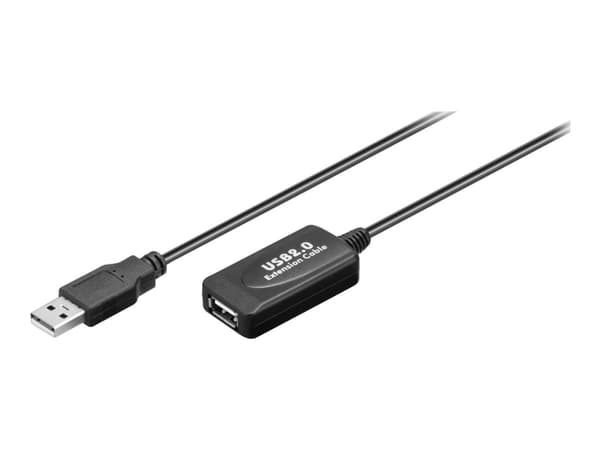 goobay Active - USB-förlängningskabel - USB (hona) till USB (hane) - USB 2.0 - 10 m - aktiv