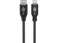 Miniatyrbilde 3 av 4: Goobay 39447, 2 m, Lightning, USB C, Hankjønn, Hankjønn, Sort