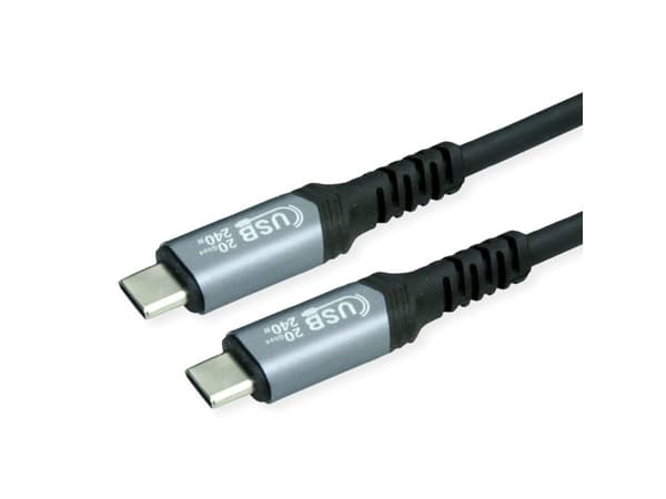 Value 11.99.9087, 2 m, USB C, USB C, USB4 Gen 2x2, Sort