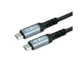 Miniatyrbild 1 av 2: Value 11.99.9089, 0,8 m, USB C, USB C, USB4 Gen 3x2, Svart