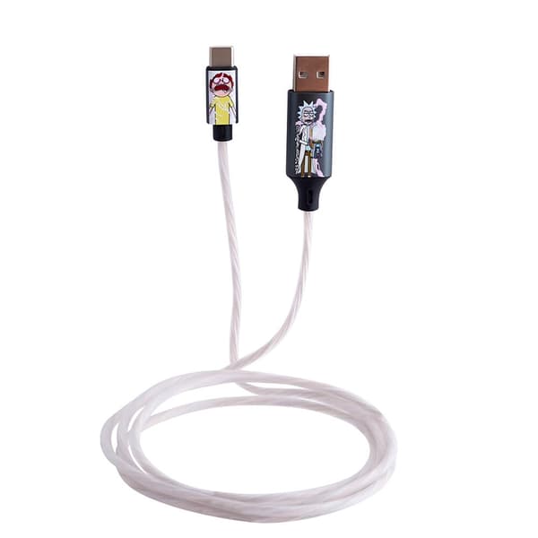 RICK&MORTY USB A til C Light-Up 1,2m Shock