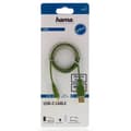 Miniatyrbild 3 av 4: Hama Kabel USB-C Flexi-Slim USB-A-USB-C Guld Grön 0,75m