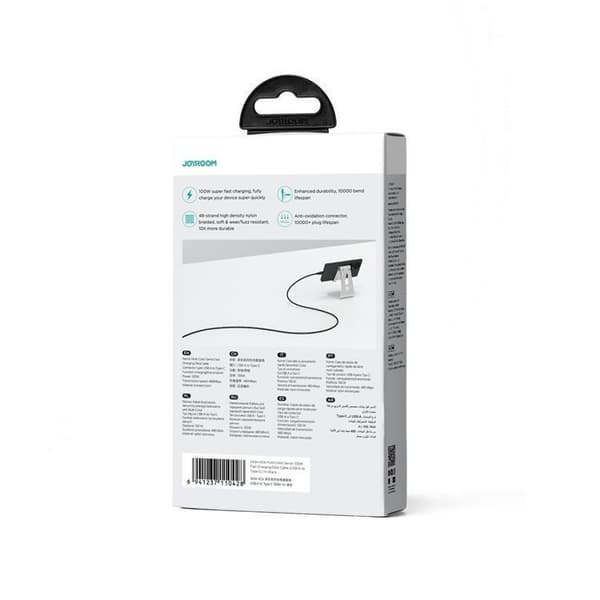 Joyroom USB-C till USB-A kabel 100W 1m Multi-Color - Svart