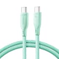 Miniatyrbild 1 av 9: Joyroom USB-C till USB-C kabel 60W 1m Multi-Color - Grön