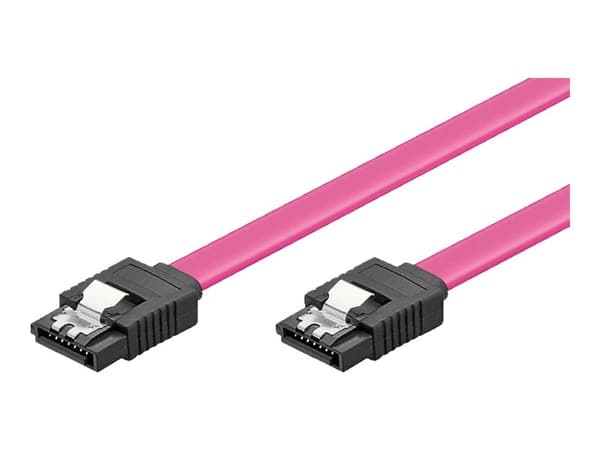 goobay - SATA-kabel - Serial ATA 150/300 - SATA till SATA - sprintlåsning