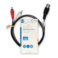 Miniatyrbilde 4 av 4: Nedis DIN lydkabel | DIN 5-pins han | 2x RCA Han | Nikkel belagt | 1.00 m | Rund | PVC | Sort | Label