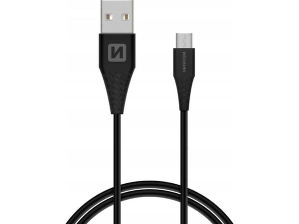 Swissten 71504303, 1,5 m, USB A, Mini-USB B, USB 3.2 Gen 1 (3.1 Gen 1), 480 Mbit/s, Sort