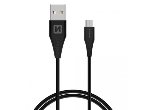 Swissten 71504303, 1,5 m, USB A, Mini-USB B, USB 3.2 Gen 1 (3.1 Gen 1), 480 Mbit/s, Sort