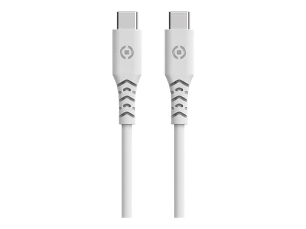 Celly Planet Collection - USB-kabel - 24 pin USB-C (hann) til 24 pin USB-C (hann) - 1.5 m - hvit