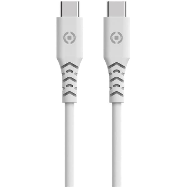 Celly Planet USB-C - USB-C-kabel 1,5m av 100% återvunnen plast Vit