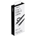 Miniatyrbillede 3 af 3: Celly 2-i-1-kabel USB-C - USB-C/Lightning 100W 2m Svart