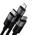 Miniatyrbild 2 av 6: Baseus 3in1 USB-A till USB-C, Lightning, microUSB kabel 1.2m