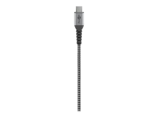 Wentronic 49301, 0,5 m, USB C, USB C, USB 3.2 Gen 2 (3.1 Gen 2), 480 Mbit/s, Musta, Harmaa
