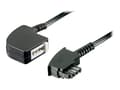 Miniatyrbild 1 av 2: goobay - Telefonförlängningskabel - TAE-F (hona) till TAE-F (hane) - 10 m - svart
