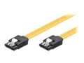 Miniatyrbild 1 av 2: goobay - SATA-kabel - Serial ATA 150/300/600 - SATA (hona) till SATA (hona) - 1 m - sprintlåsning, platt