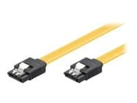 goobay - SATA-kabel - Serial ATA 150/300/600 - SATA (hona) till SATA (hona) - 1 m - sprintlåsning, platt